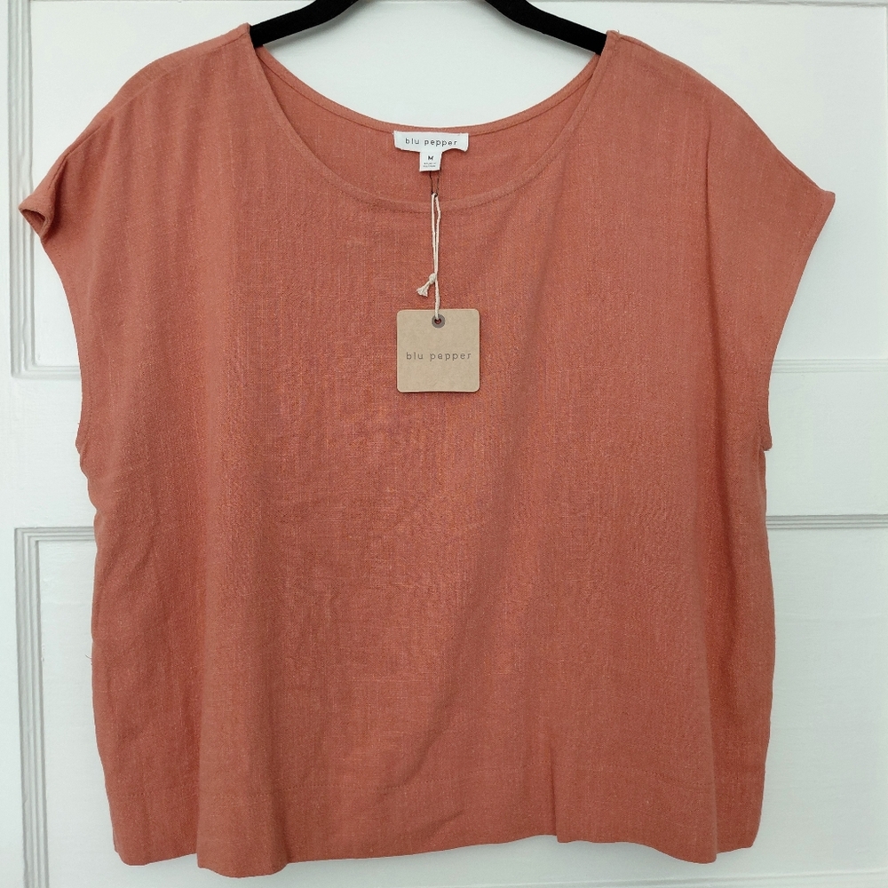 Blu Pepper Women's Terracotta Blouse
